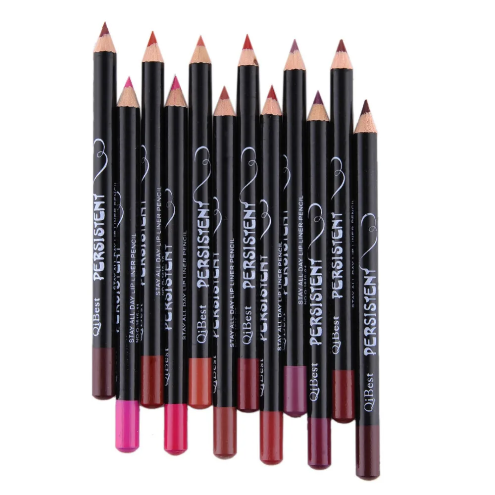 Top Trends: 12pcs / set Professional Matte Lip Liner Pencil Set Waterproof Long Lasting Smooth Natural Lipliner Pen Makeup Cosmetic Tools Kit Shoppable Styles - Image 3