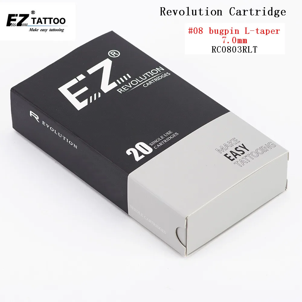 Top Trends: RC0803RLT EZ Tattoo Needles Revolution Cartridge #08 (0.25mm ) Round Liner For Cartridge System Machines And Grips 20 Pcs / lot Shoppable Styles