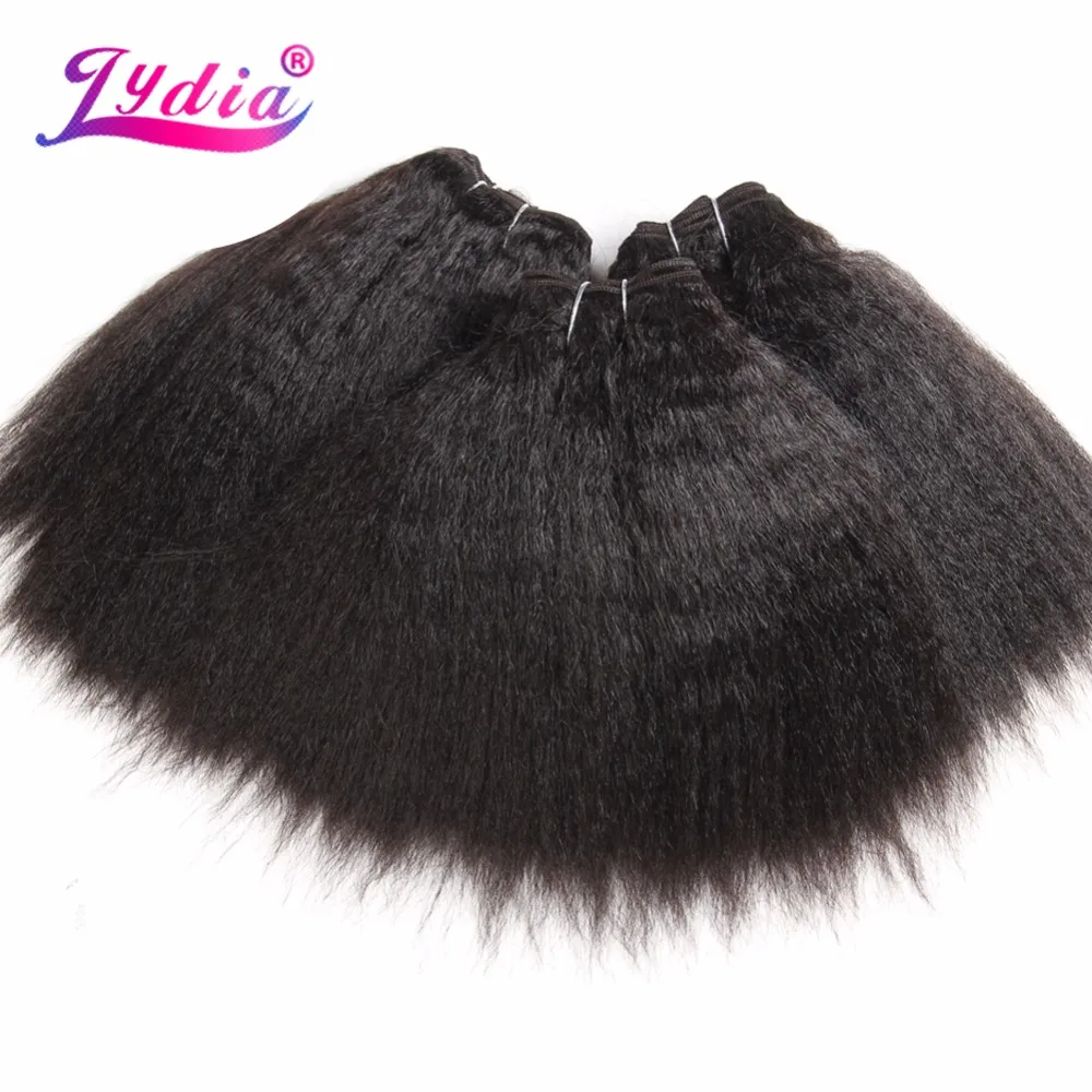 Top Trends: Lydia For Black Women Synthetic Hair Extension Short Kinky Straight Weaving Pure Color 10 Inch Hair Wave 1PCS / Pack Hair Bundle Shoppable Styles