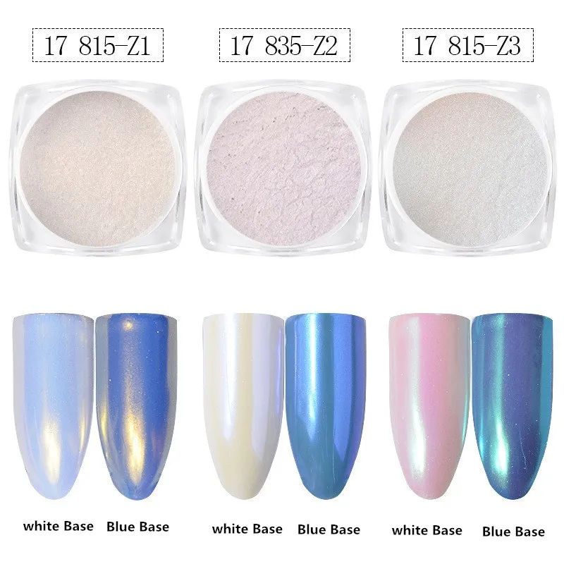 Top Trends: 1 Box Magic Mirror White Shell Pearl Pigment Nail Art Glitter Chrome Powder Dust Polishing For Nails DIY Design Shoppable Styles