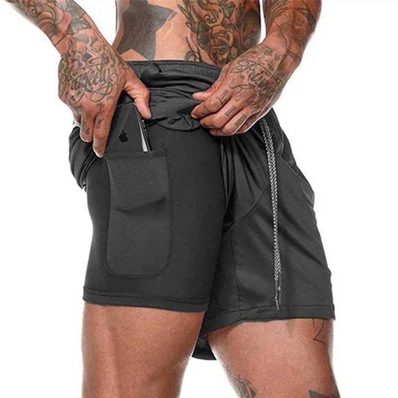 Top Trends: Joggers Shorts Men 2 In 1 Sport Shorts Gyms Fitness Bodybuilding Workout Quick Dry Beach Shorts Male Summer Running Shorts Men Shoppable Styles