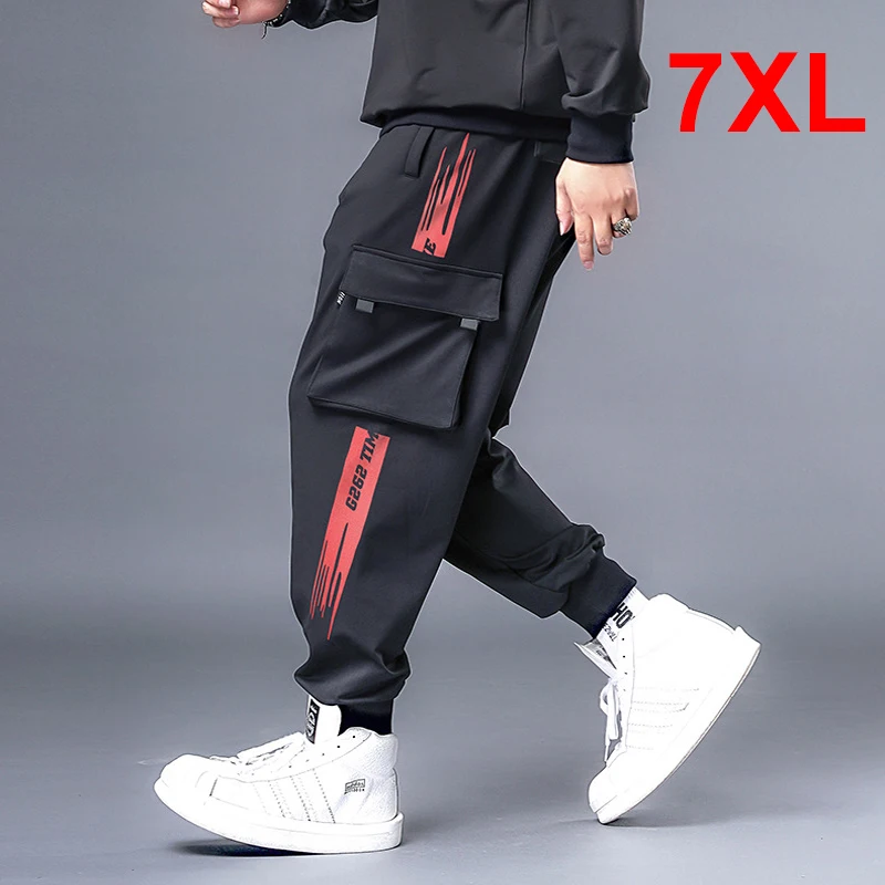 Top Trends: Big Size 7XL Hip Hop Streetwear Cargo Pant Men Oversize Pants Sweatpants Male Jogger Casual Fashion Trousers Plus Szie HX527 Shoppable Styles