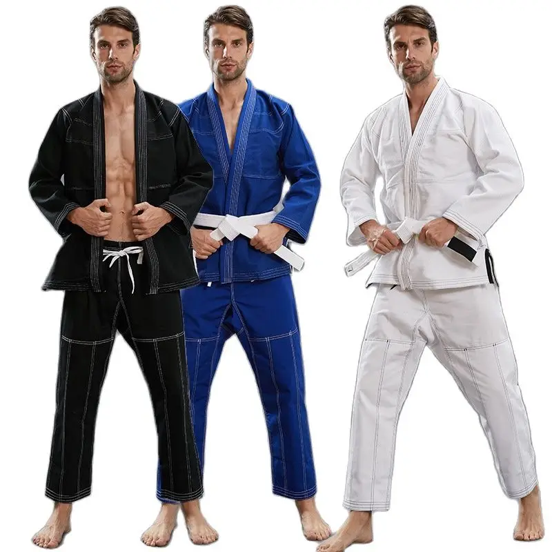 Top Trends: 2022 Custom Design Jujitsu Kimono Bjj Gi Suits High Quality Brazilian Karate Martial Art Wears Embroidery Cotton Sports Gi Shoppable Styles