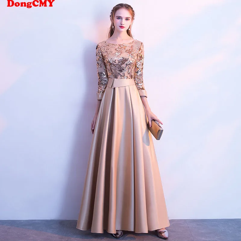 Top Trends: DongCMY Long Formal Sequined Women Prom Dresses Maxi Evening Party New Plus Size Robe De Soiree Embroidered Gowns Shoppable Styles