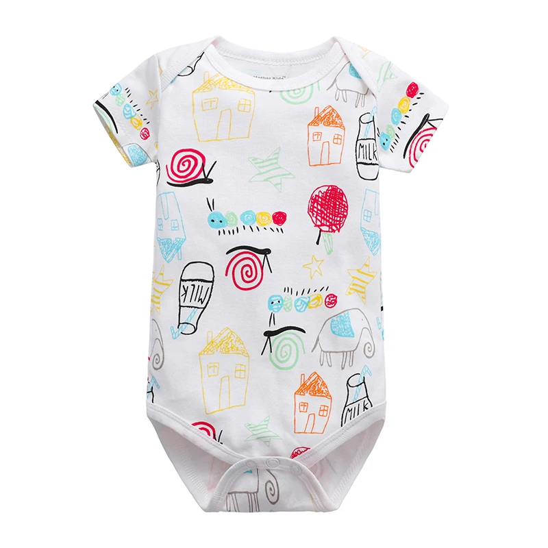 Top Trends: Babies Girls Clothing Bodysuit Newborn Baby Boys Short Sleeve Body 100% Cotton 3 6 9 12 18 24 Months Clothes Shoppable Styles - Image 5