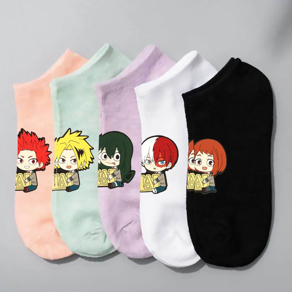 Top Trends: Anime Sock My Hero Academia Socks Bakugou Katsuki Might Todoroki Shoto Midoriya Izuku Cosplay Adult Socks Props Shoppable Styles