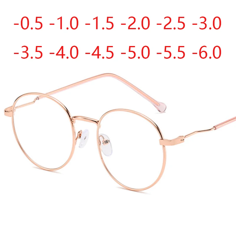 Top Trends: Prescription Eyeglasses Women Men Round Finished Myopia Glasses Unisex Short-sight Eyewear -1.0 -1.5 -2.0 -2.5 -3.0 -4.0 -5.0 -6 Shoppable Styles