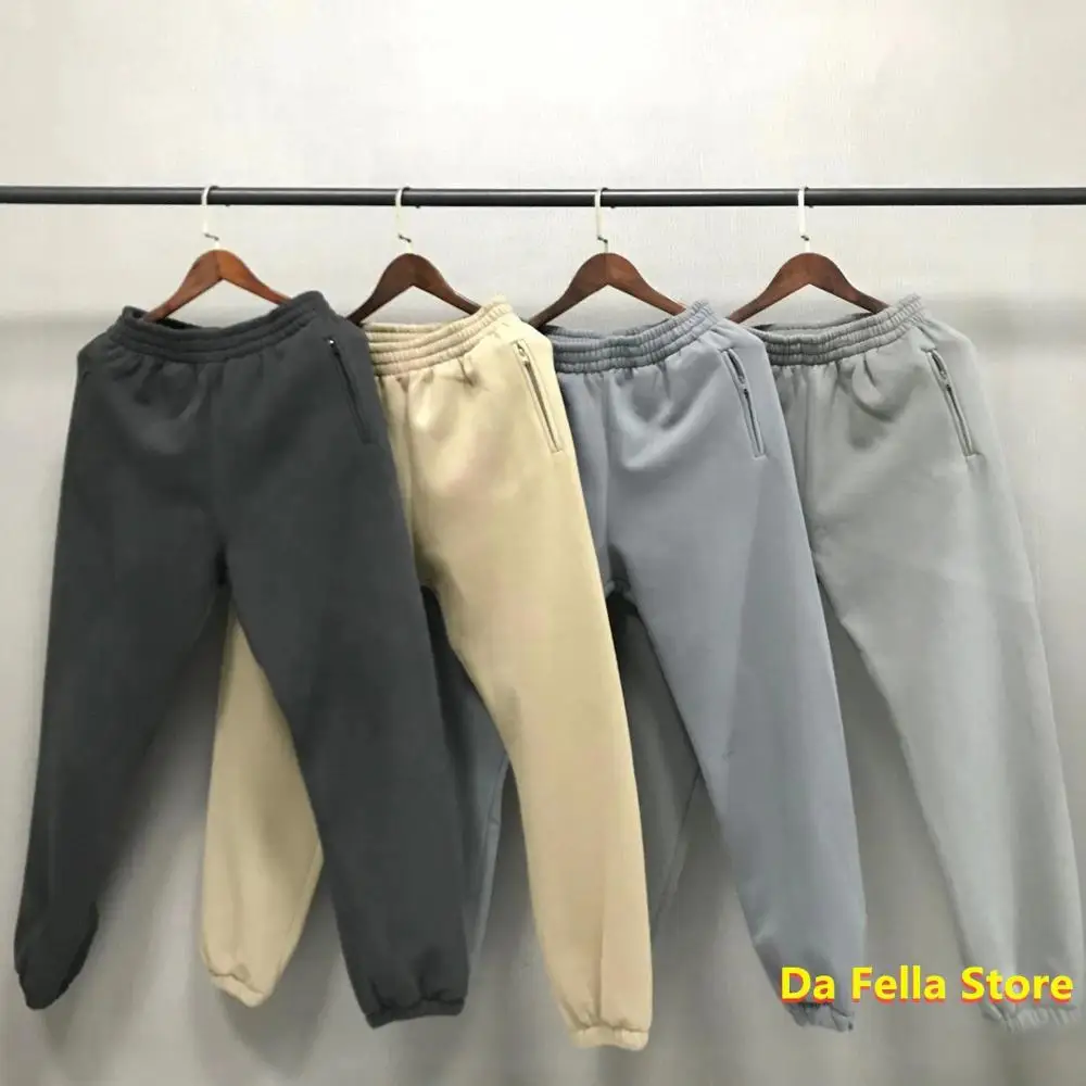 Top Trends: Solid SEASON 6 Sweatpants 20FW Men Women Kanye West Pants Velvet Cotton Season Series Trousers Zipper Pocket Tag Shoppable Styles