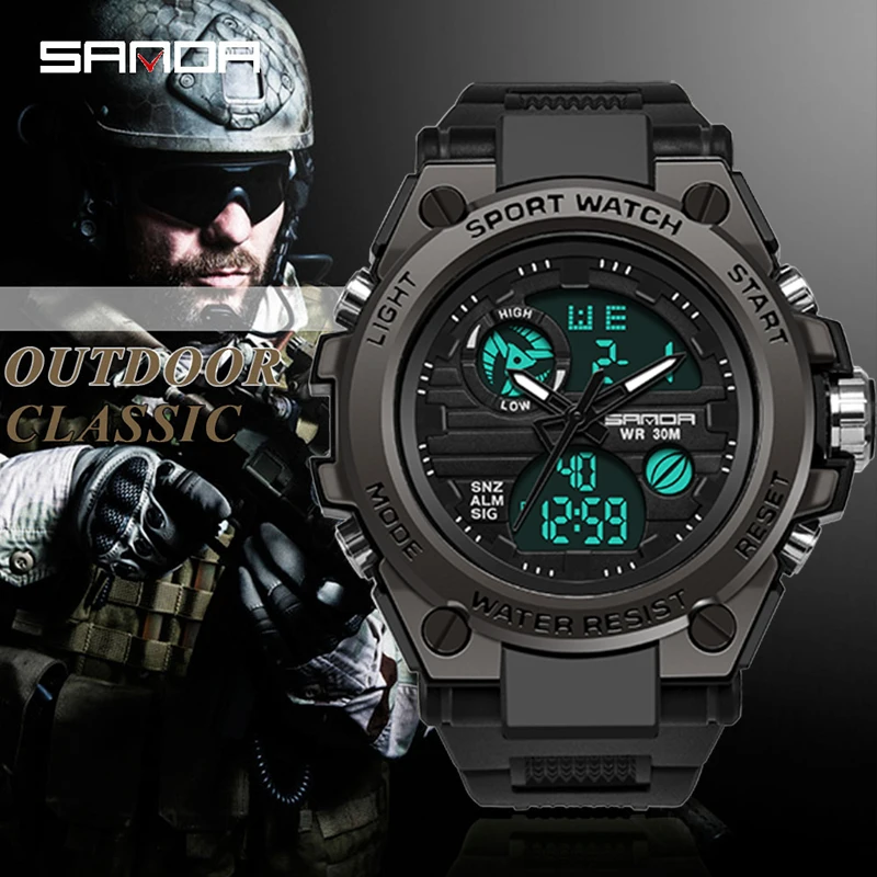 Top Trends: SANDA Watches 739 Men Sports Watches Military Quartz Watch Men Waterproof S Shock Clock Man Watch Relogio Masculino Reloj Hombre Shoppable Styles