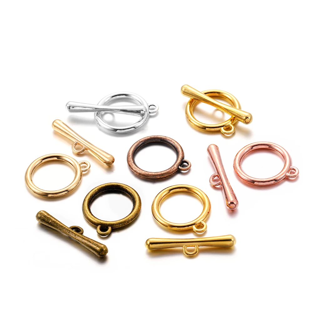 Top Trends: 10 / 20 Sets / lot Gold / rose Gold OT Toggle Clasps Connectors For DIY Bracelet Necklace Jewelry Making Finding Supplies Accessories Shoppable Styles