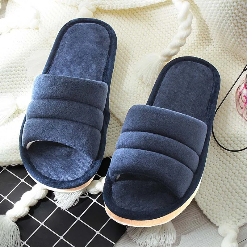 Top Trends: Winter Women Slippers Home Soft Slippers Flip Flops Plush Warm Hotel Disposable Sandals Male Anti Skid Bedroom Slippers Shoe Shoppable Styles