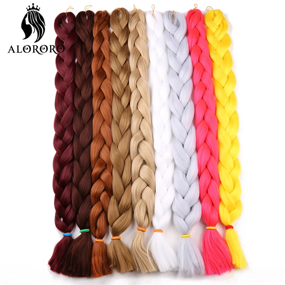 Top Trends: Alororo Synthetic Jumbo Braid Hair 82 Inch African Fake Hair High Temperature Fiber Braiding Hair Extensions For Women Shoppable Styles