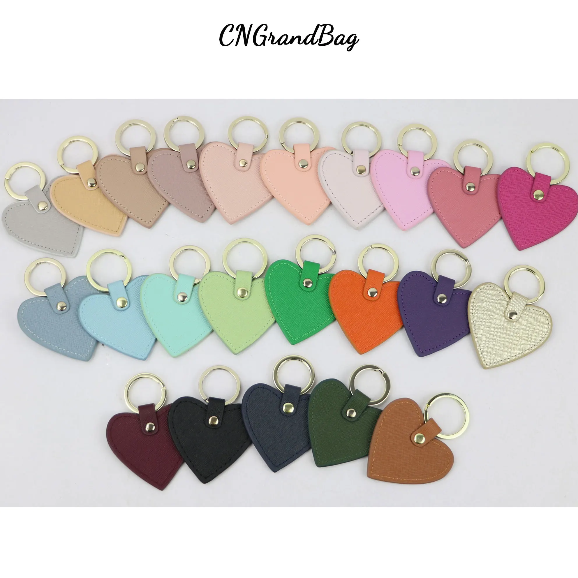 Top Trends: New Fashion Free Custom Initial Letters Genuine Leather Keychain For Women Key Ring Chain Female Keyring Shoppable Styles