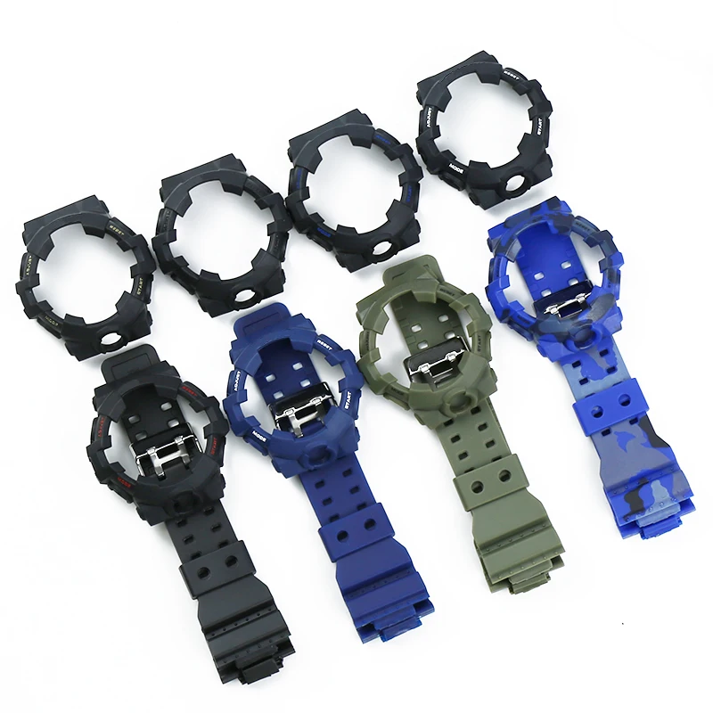 Top Trends: Camo Resin Strap Case Men's Watch Accessories For Casio G-SHOCK GA700 GA735 Sports Waterproof Rubber Strap Ladies Watch Band Shoppable Styles - Image 2