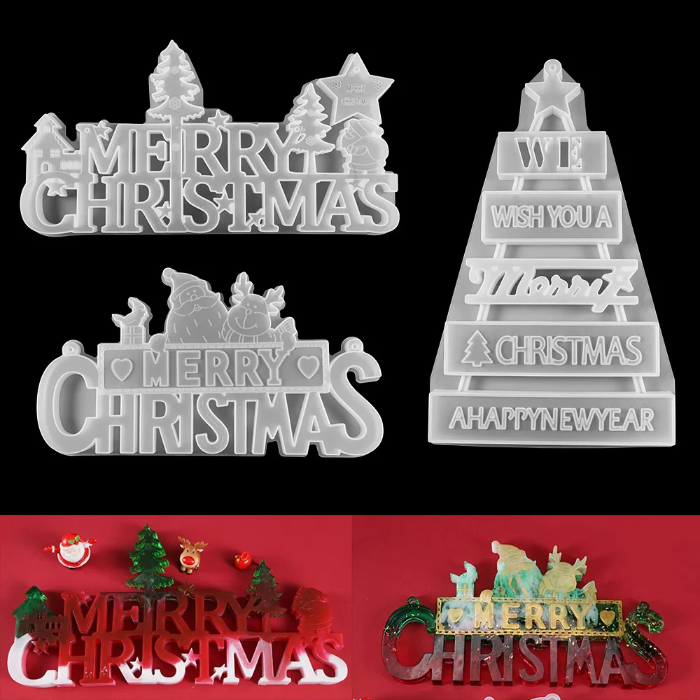 Top Trends: Christmas Tree Silicone Mold Merry Christmas Epoxy Resin Casting Mould For DIY Resin Crafts Home Decor Making Accessories Shoppable Styles