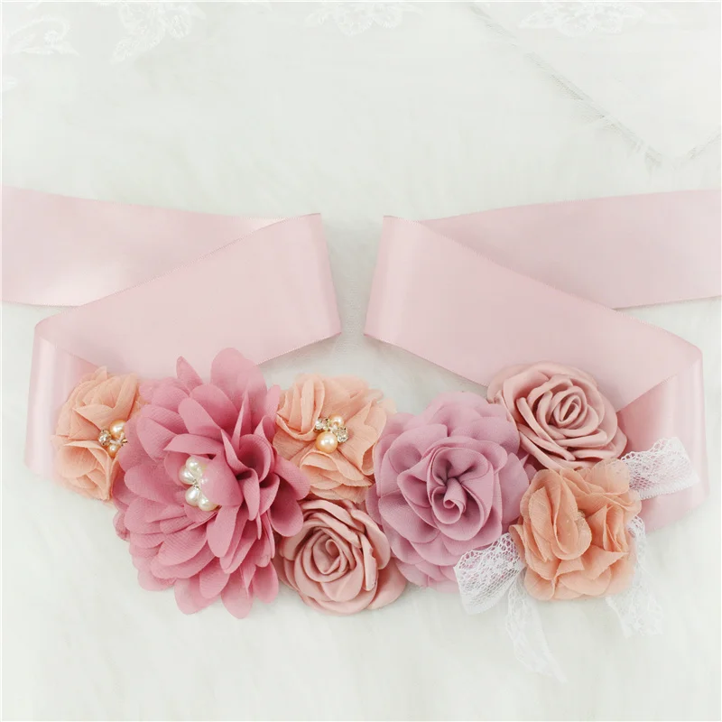 Top Trends: Fashion Lace Flower Belt Women Flower Girl Waistband Wedding Sashes Wedding Ribbons Rhinestones Belts Wedding Dress Belt Shoppable Styles