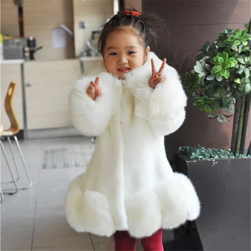 Top Trends: Girls Baby&#039;s Kids Coat Jacket Outwear 2024 Sweet Faux Fur Warm Plus Velvet Thicken Winter Autumn Outdoor Fleece Children&#039;s Cloth Shoppable Styles