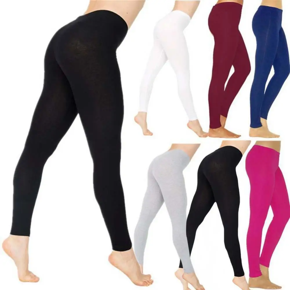 Top Trends: 40%HOTLadies Solid Color Elastic High Waist Slim Leggings Yoga High Elastic Sports Fitness Leggings Hip Running Training Pants P Shoppable Styles