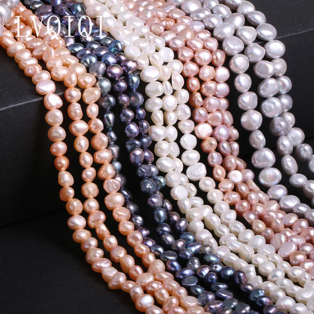 Top Trends: Natural Freshwater Pearl Baroque White Pink Black Irregular Beads For Jewelry Making DIY Earring Bracelet Necklace Accessories Shoppable Styles