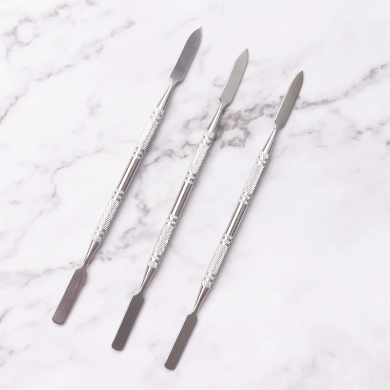 Top Trends: NEW Style Stainless Steel Cuticle Pusher Nail Art Stirring Polish Powder Blend Spatulas Tone Rods Manicure Remover Makeup Tools Shoppable Styles