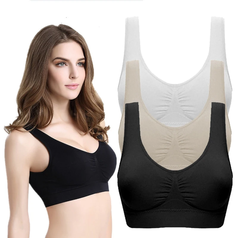 Top Trends: Sports Women Stretch Bra Seamless Comfort Padded Yoga Crop Top Vest Sleep Bra Wireless Bras Sleep Top Tank Female Sport Bras New Shoppable Styles