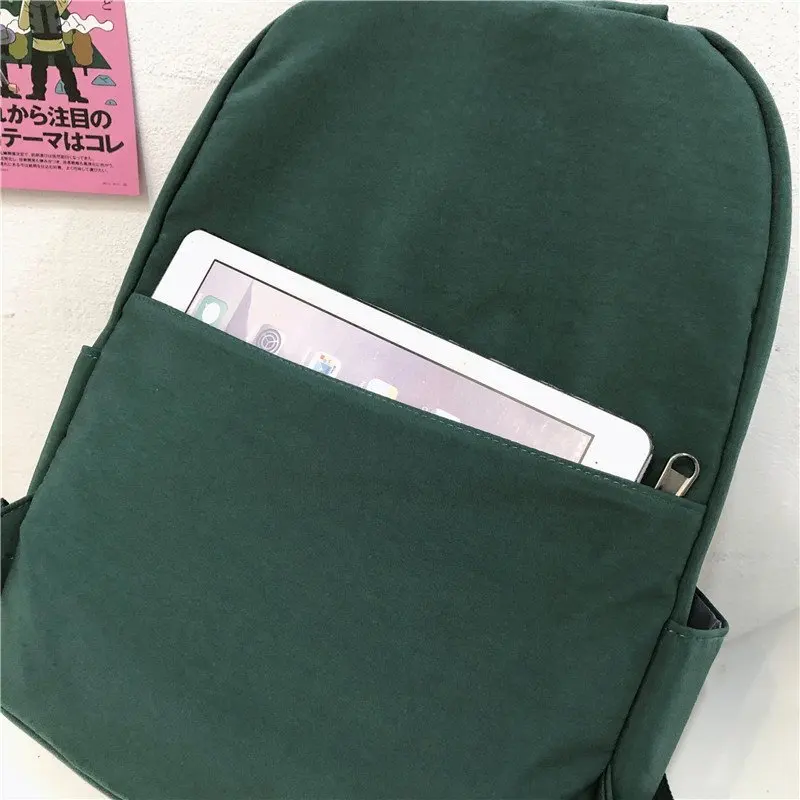 Top Trends: Waterproof Backpack Women Backpack Solid Women Shoulder Bag Black School Bag For Teenage Girl Children Backpacks Travel Bag Shoppable Styles - Image 3