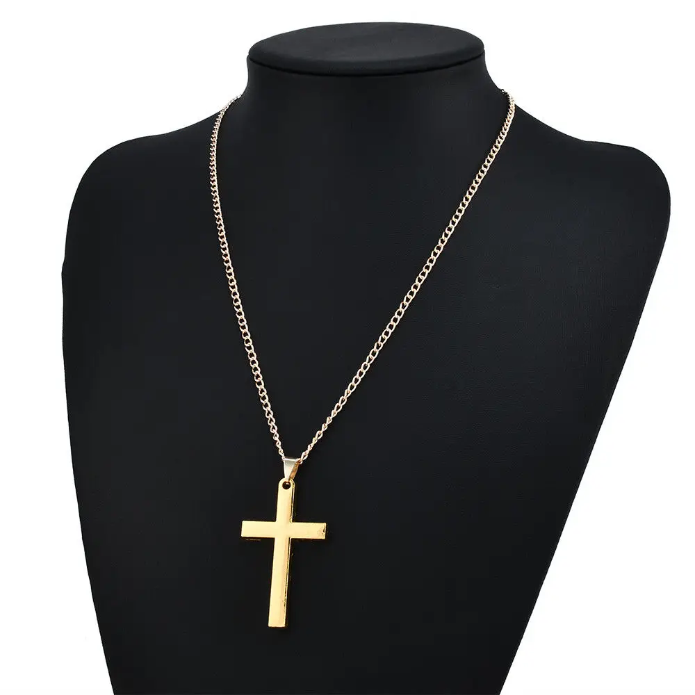 Top Trends: Fashion Cross Pendant Necklace Women Men Stainless Steel Link Chain Charm Necklace Cool Boys Girls Punk Hip Hop Jewelry Gift Shoppable Styles - Image 4