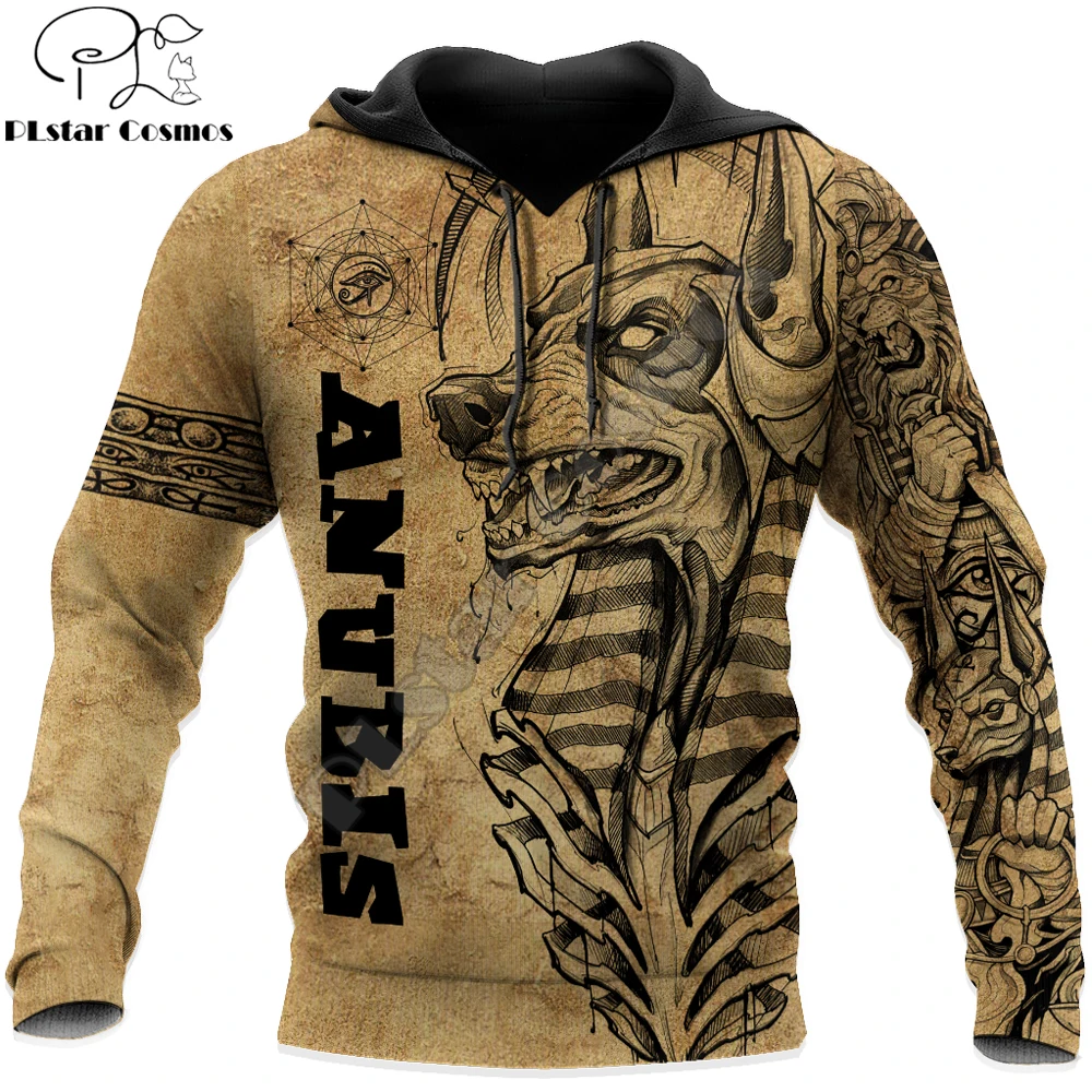 Top Trends: Egyptian Gods Ancient Anubis Tattoo 3D Printed Mens Autumn Hoodie Sweatshirt Unisex Streetwear Casual Zip Jacket Pullover KJ651 Shoppable Styles