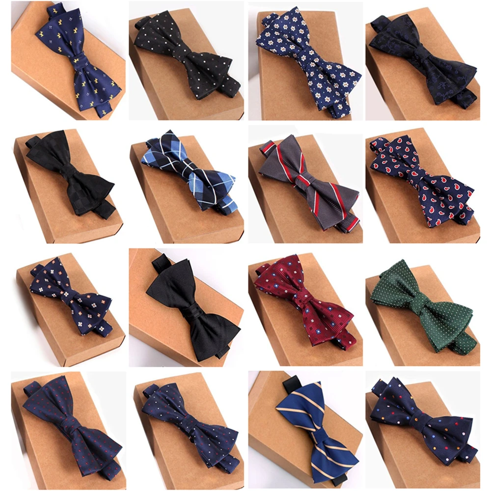 Top Trends: Designer Bowtie High Quality Fashion 2019 Man Shirt Accessories Navy Dot Bow Tie For Wedding Men Wholesale Party Business Formal Shoppable Styles