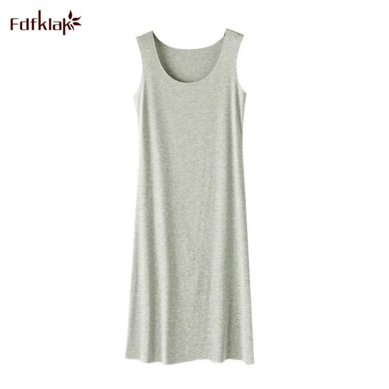 Top Trends: XL-5XL Plus Size Modal Cotton Nightdress Female Summer Night Wear Dress Sleeveless Sling Vest Nightshirt Women Nightgowns Shoppable Styles