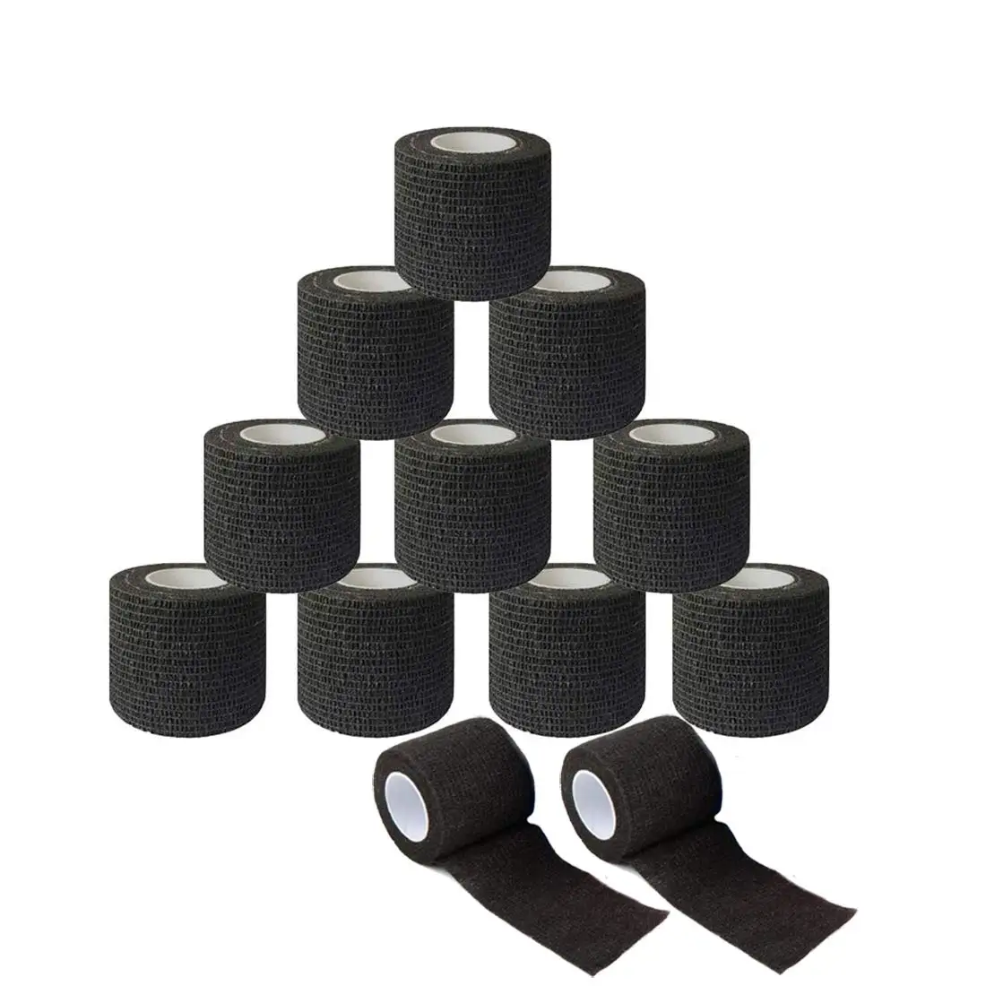 Top Trends: Black EZ Disposable 2''x5 Yards Tattoo Grip Cover Wrap Waterproof Self-Adhesive Bandage Roll For Tattoo Machine Grip Tube Shoppable Styles