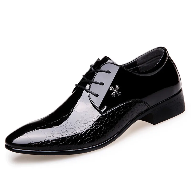 Top Trends: Newest Italian Oxford Shoes For Men Luxury Patent Leather Wedding Shoes Pointed Toe Dress Shoes Classic Derbies Plus Size 38-48 Shoppable Styles - Image 2