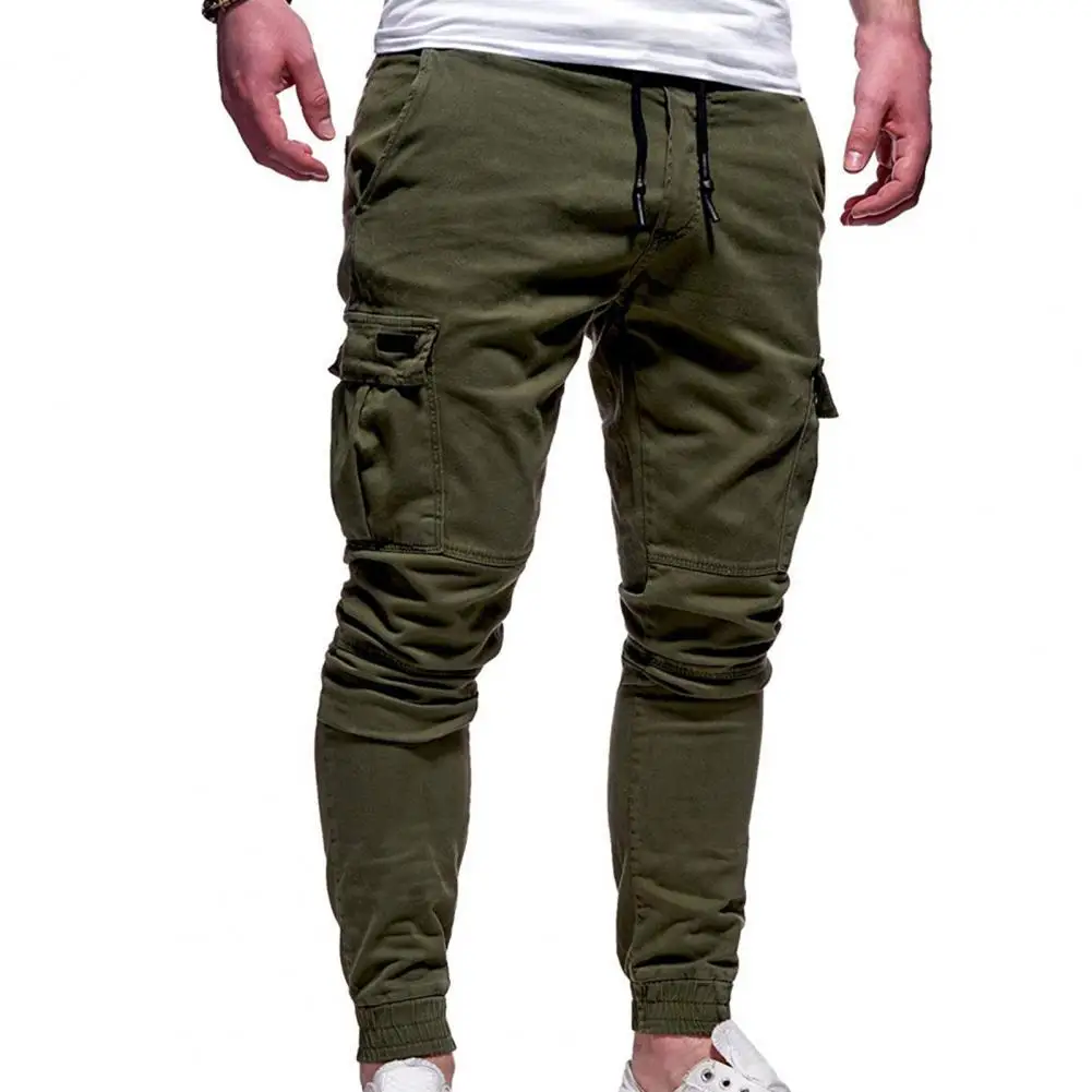 Top Trends: New 2021 Casual Joggers Pants Solid Color Men Cotton Elastic Long Trousers Pantalon Homme Military Cargo Pants Leggings Shoppable Styles