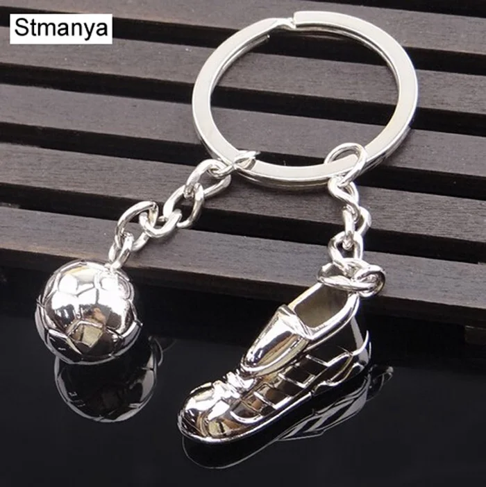 Top Trends: Fashion Football Metal Keychain Men Gift Key Chain Soccer Shoes And Football Car Key Ring Gift Party Keychains Jewelry Shoppable Styles