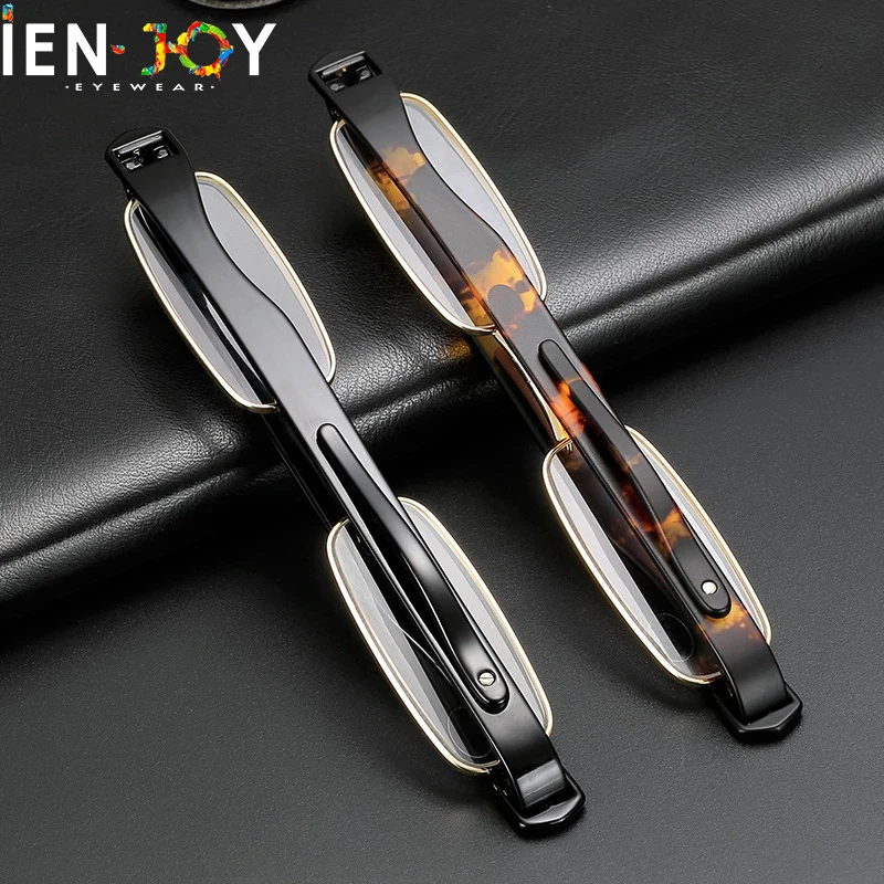 Top Trends: IENJOY очки для чтения TR90 Reading Glasses Men 360 Degree Rotation Presbyopic Eyewear Folding Eyeglasses Readers With Case Shoppable Styles