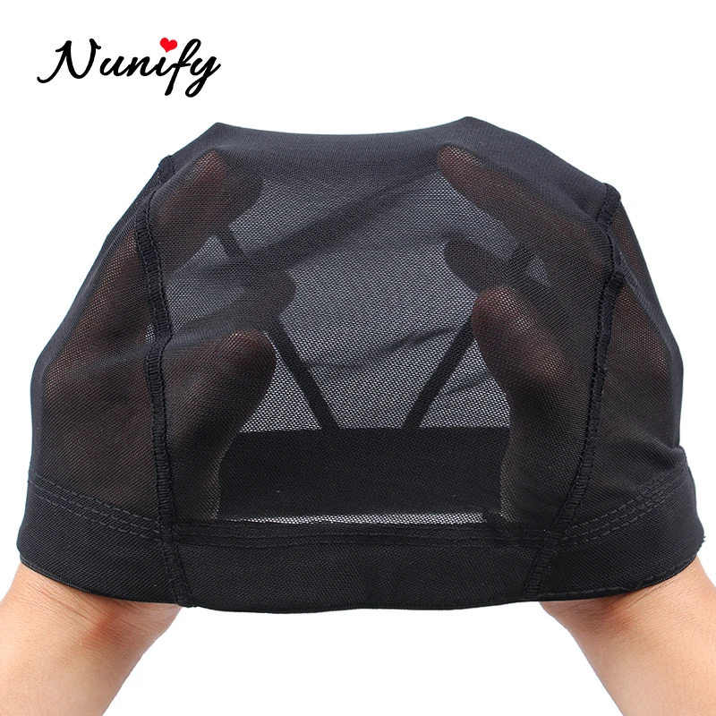 Top Trends: Nunify S / M / L Spandex Mesh Dome Wig Cap Easier Sew In Hair Stretchable Weaving Cap Weaving Wig Cap Stretchable Hairnets Shoppable Styles