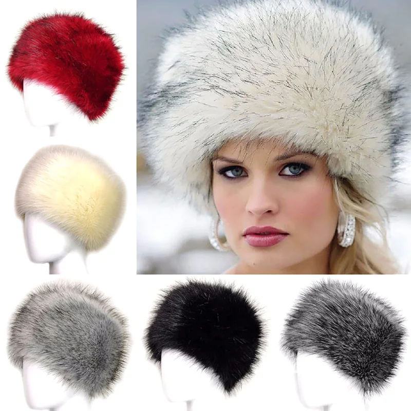 Top Trends: Russian Hat For Women Faux Fox Fur Hat Winter Female Outdoor Warm Beanie Fluffy Hat Snow Bucket Cap 5 Colors Ushanka Fashion Shoppable Styles