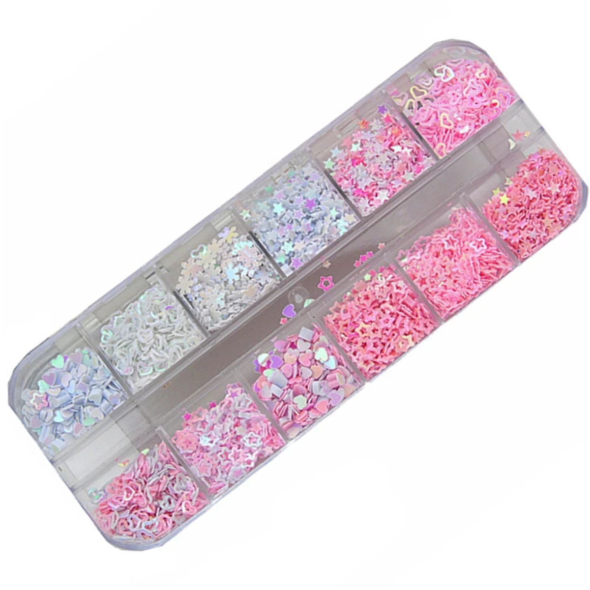 Top Trends: Sequins Holographic Holo Love Star Pink White Nail Body Art Glitter Box Sequin Nails Paillette Flakes Decoration Manicure Tools Shoppable Styles