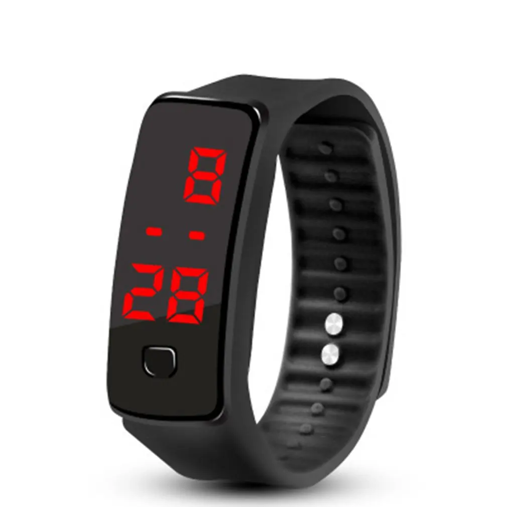 Top Trends: Multicolour LED Silicone Wristband Bracelet Light Weight Soft Fashion Fitness Clock Sports Band Watch For Men Women Shoppable Styles