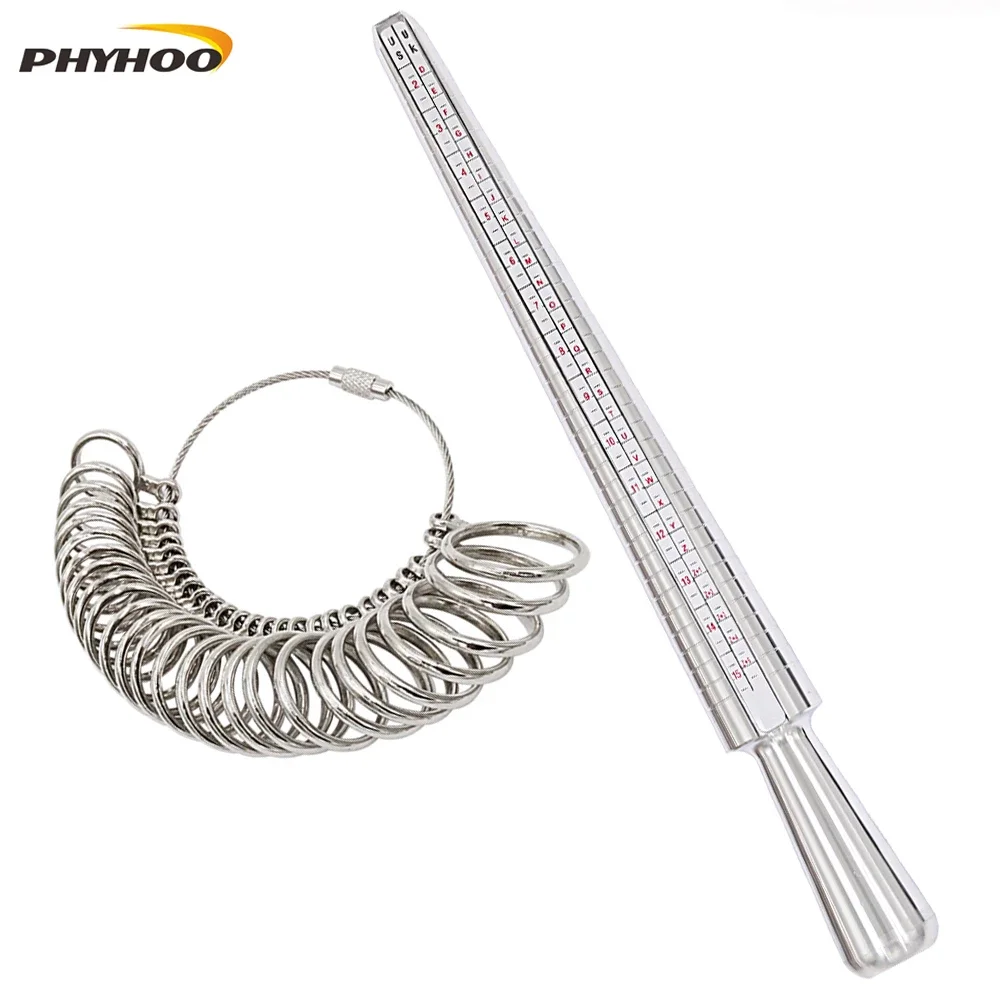 Top Trends: Metal UK Ring Sizer Mandrel Rings Size Measure Tool Finger Gauge Kit Jewellery Sizing Tools UK Sizes A-Z For Men Women Steel Shoppable Styles