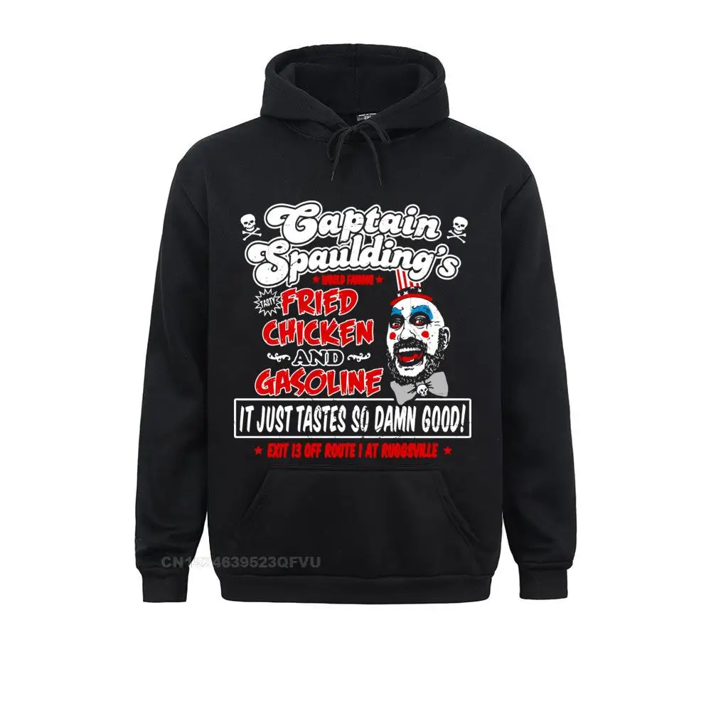 Top Trends: Men's Captain Spaulding Fried Chicken Sweater Devils Rejects Pullover Hoodie House Corpses Pullover Hoodie Horror Halloween Tops Shoppable Styles