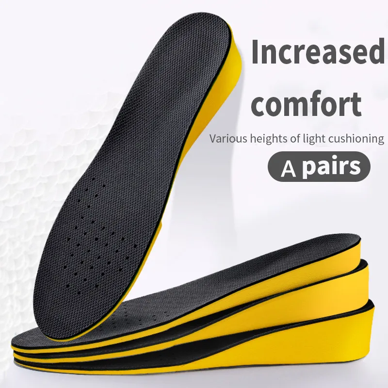 Top Trends: Height Increase Insoles For Women Men Invisiable Boost 1.5-3.5cm Breathable Orthopedic Elevator Insoles Shock Absorption Pads Shoppable Styles