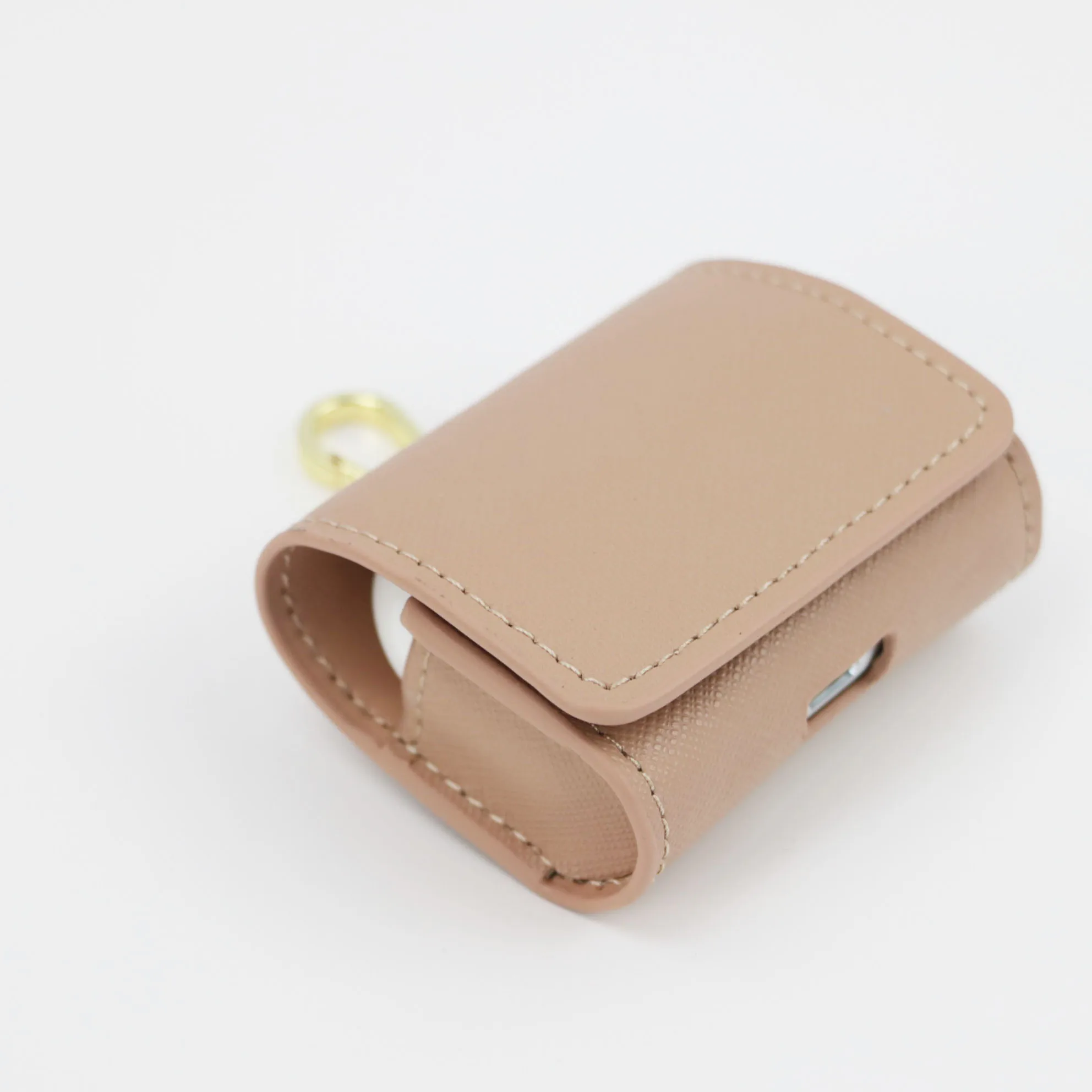 Top Trends: Free Personalized Letters Genuine Leather Pouch Bag For Airpods 1 / 2 Pro 4 Saffiano Case Cover For Bluetooth Earphone Shoppable Styles