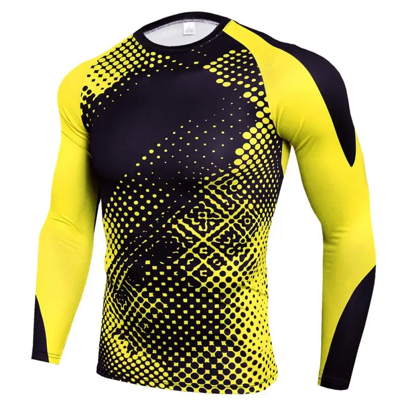 Top Trends: Men's Long Sleeve T-shirts Gym Clothing Sportswear Sporting Cry Fit Running Man Rashguard Men T-shirt Sport Compression T Shirt Shoppable Styles