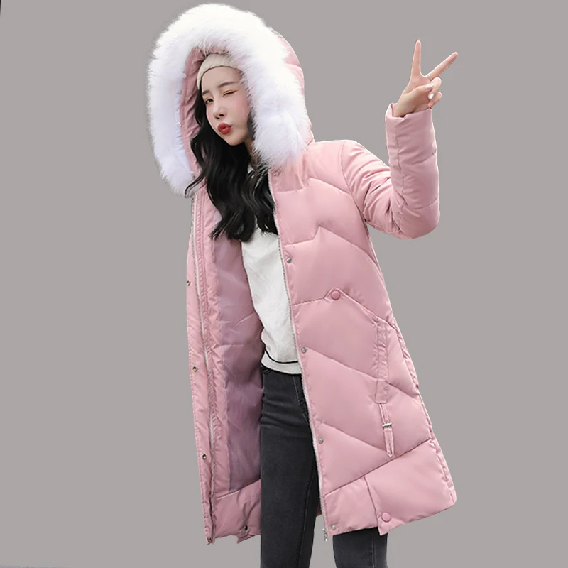 Top Trends: Winter Long Parkas Jacket 2019 Winter New Down Parkas Womens Thicken Warm Down Cotton Coats Female Hooded Solid Down Jackets Shoppable Styles