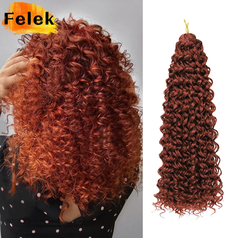 Top Trends: Ocean Wave Braiding Hair Extensions Crochet Braids Afro Curls Synthetic Ombre Mazo Curly BlondeTwist Braid Afrokudri For Women Shoppable Styles