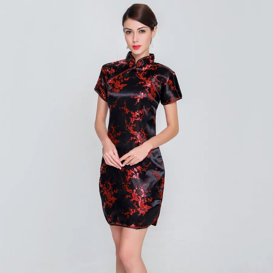 Top Trends: Elegant Slim Plus Size Qipao 2021 New Chinese Female Rayon Dress Mandarin Collar Vintage Cheongsam Vestidos S-3XL 4XL 5XL 6XL Shoppable Styles