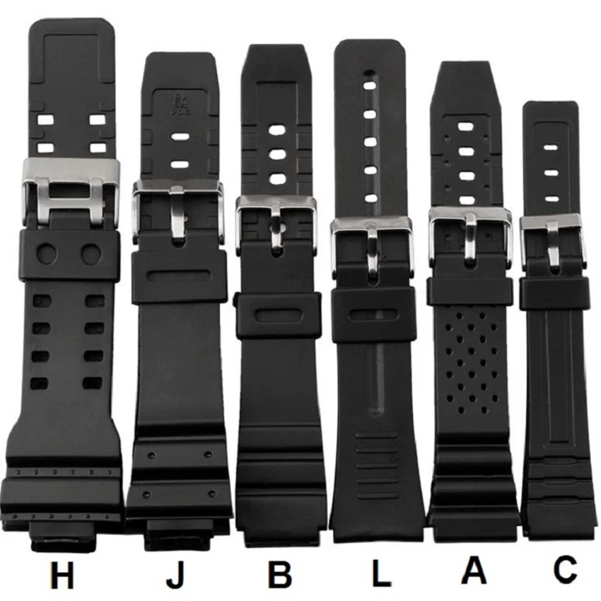 Top Trends: For Casio Electronic Sport Watch Strap 16mm 18mm 20mm 22mm Rubber Watchband For Casio G Shock Watch Silicone Wristband Shoppable Styles