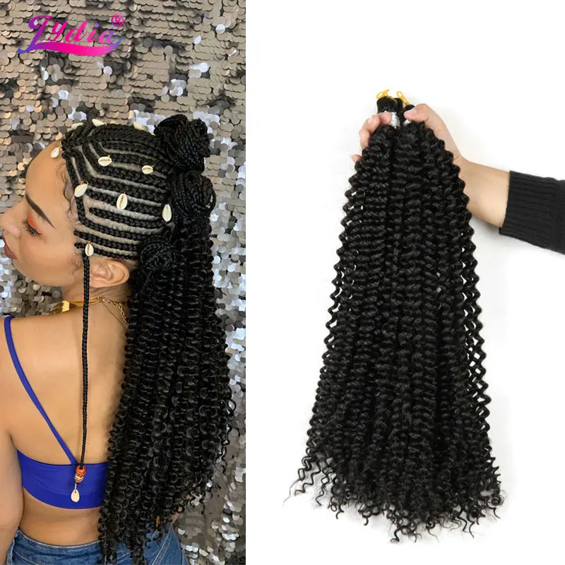 Top Trends: Lydia Bohemian Braid Synthetic Hair Extension Freetress Crochet Hair 14&quot; 1PCS Pure Color Kanekalon Bulk Braiding Hair Afro Kinky Shoppable Styles