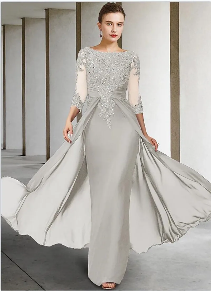 Top Trends: Elegant Mother Of The Bride Dress Long Applique Women&#039;s Evening Dress Chiffon Formal Occasion Dresses Arabic Prom Gown New 2024 Shoppable Styles